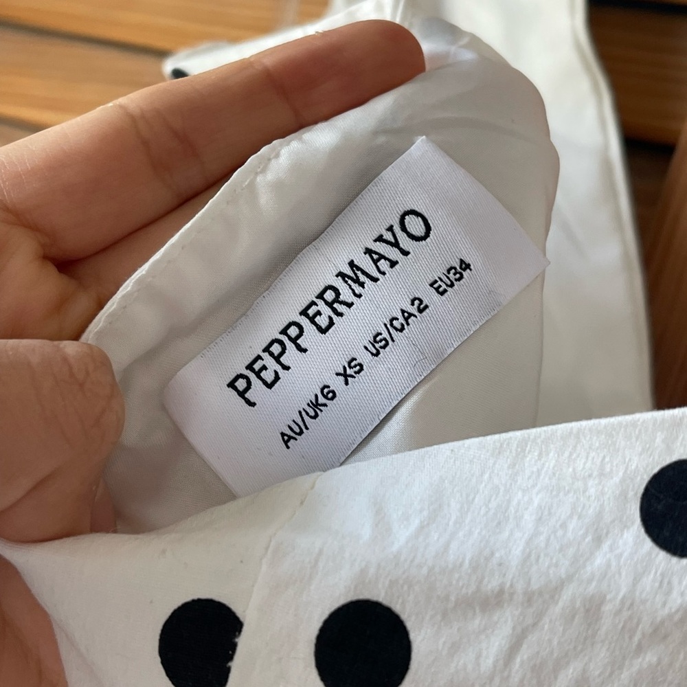 Peppermayo Black and White Polka Dot Dress - Picture 7 of 7